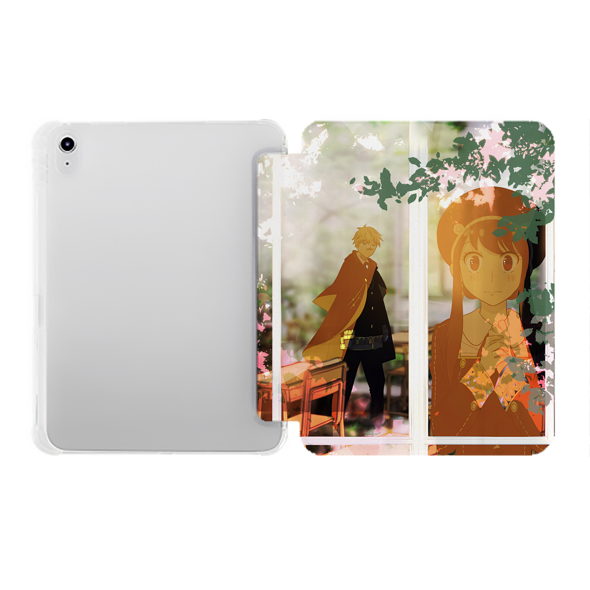 （画像用） SPY×FAMILY间谍家家酒 IPad ケース ペン収納付き 三つ折りスタンド PUレザー×シリコン 対応機種9.5/10.5/10.9インチ